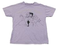 Levandulové tričko s princeznami George 