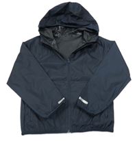 Tmavomodrá funkčná šušťáková vetrovka s kapucňou Crivit