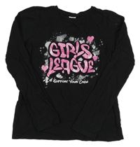 Černé triko s nápisem page one young