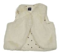 Smotanová kožušinová vesta Kiabi