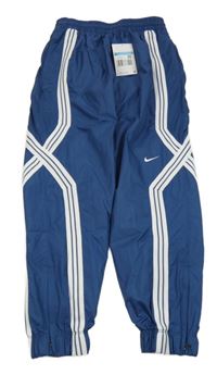 Nové - Modré šusťákové funkční sportovní kalhoty Nike 