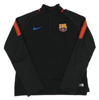 Černá funkční fotbalová mikina FCB Nike