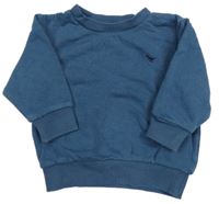 Tmavomodrá oversize mikina s dinosaurom Next