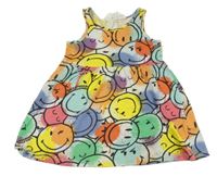 Farebné bavlnené šaty so smajlíkmi H&M