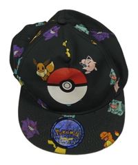 Černá kšiltovka s pokémony H&M vel. 3-7 let 