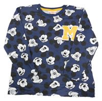 Tmavomodré triko s Mickeym Disney
