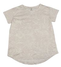 Pudrovo-biele batikované športové tričko zn. H&M