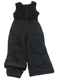 Černé šusťákovo/fleecové zimní laclové oteplovačky C&A