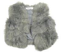 Šedé kožešinové podšité bolérko Fashion