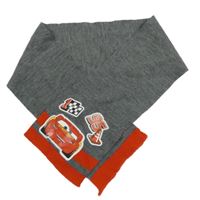 Sivo-červená melírovaná pletená šál s Cars Disney