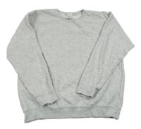 Svetlosivá melírovaná mikina FRUIT of the LOOM