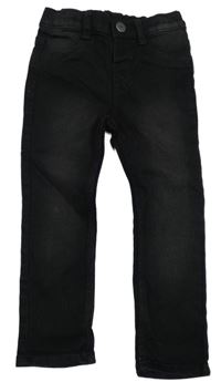 Čierne skinny teplákové rifle H&M