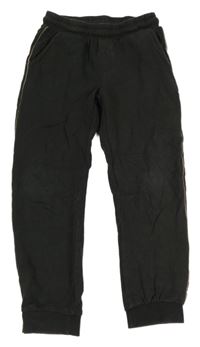 Černé tepláky s pruhem little kids