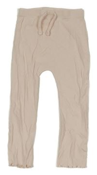 Svetloružové rebrované turecké tepláky Matalan