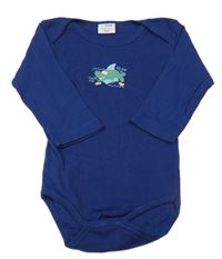 Tmavomodré body se žralokem Babies