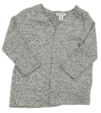 Sivo-bielo-čierny melírovaný úpletový cardigan PRIMARK