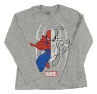Šedé melírované triko se Spider-manem MARVEL