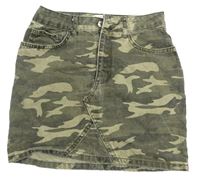 Army rifľová sukňa New Look