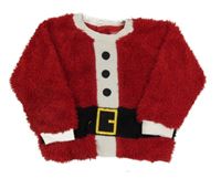 Červená chlupatá mikina - Santa Lupilu