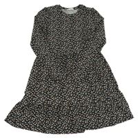 Čierne kvetované šaty Primark