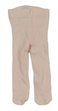 Svetloružové pančuchy s tylovymi volániky Next