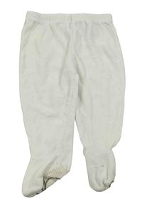 Bílé sametové polodupky s tlapkami F&F