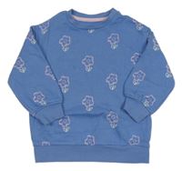 Modrá květovaná mikina M&S