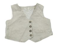 Světlešedé lněné slavnostní sako Mamas&Papas