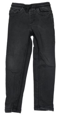 Tmavošedé teplákové rifle Tu