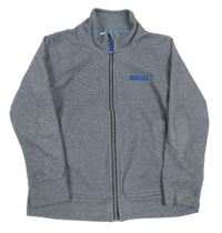 Tmavošedo-čierna pruhovaná fleecová prepínaci funkčná mikina Regatta