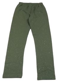 Khaki trblietavé legíny Topolino