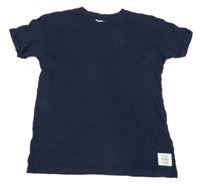 Tmavomodré tričko s vreckom Lupilu