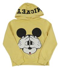 Žltá mikina s Mickeym a kapucňou C&A