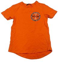 Oranžové tričko s potlačou George