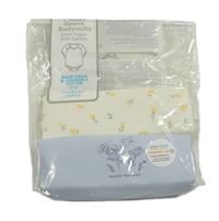 2x body - světlemodré + smetanové květované Primark