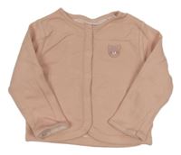 Svetloružová ľahká prepínaci mikina s výšivkou Mothercare