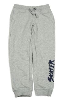 Sivé melírované tepláky s nápisom Lupilu