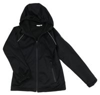 Černá softshellová bunda s kapucí Lily & Dan
