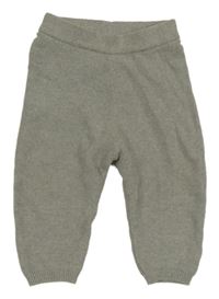 Šedé pletené tepláky 