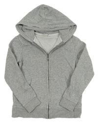 Sivá melírovaná prepínaci mikina s kapucňou H&M