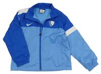 Modrá šusťáková sportovní funkční bunda s logem Nike