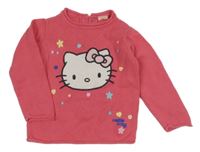 Růžový lehký svetr s Hello Kitty 
