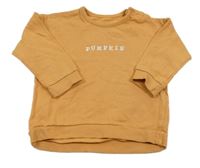 Pomerančová mikina s nápisom George