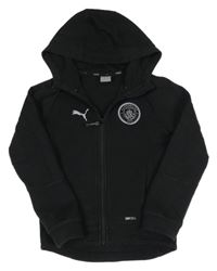 Černá propínací mikina s kapucí - Manchester city Puma