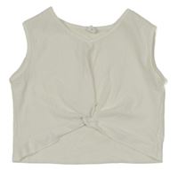 Biely ľahký crop top Shein