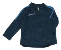 Petrolejová sportovní funkční mikina s logem Nike