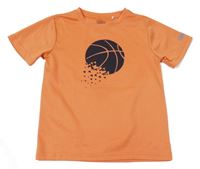 Oranžové sportovní tričko s míčem Topolino