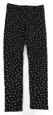 Černé puntíkaté legíny H&M