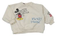 Smotanová mikina s Mickeym Zara