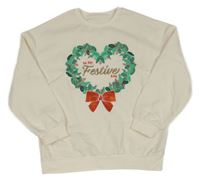 Smotanová mikina s potlačou St. Bernard